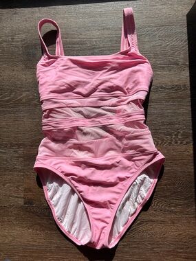Anne Cole Collection pink swimsuit size 14